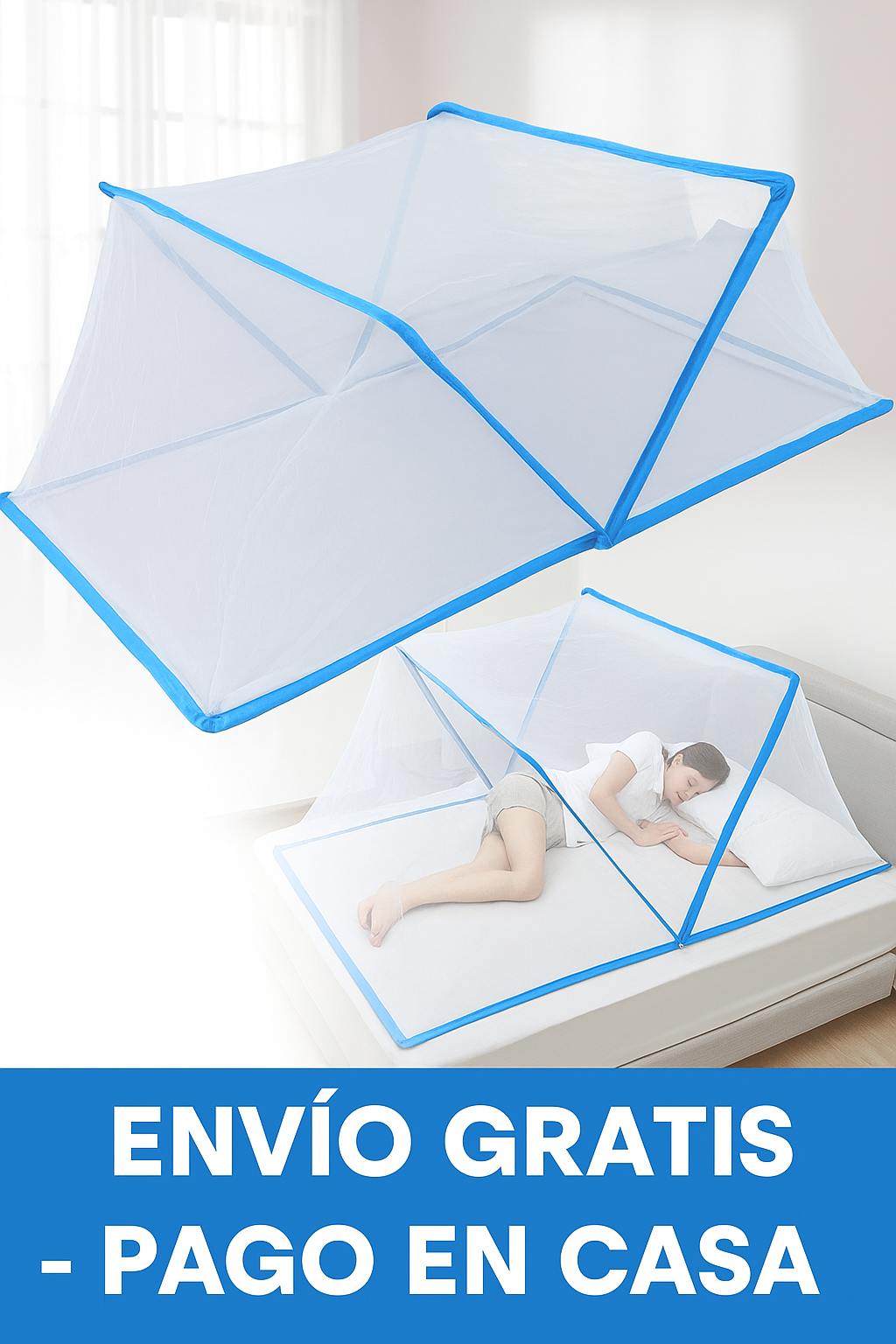 TOLDILLO PLEGABLE MOSQUITERO 1.90 x 160