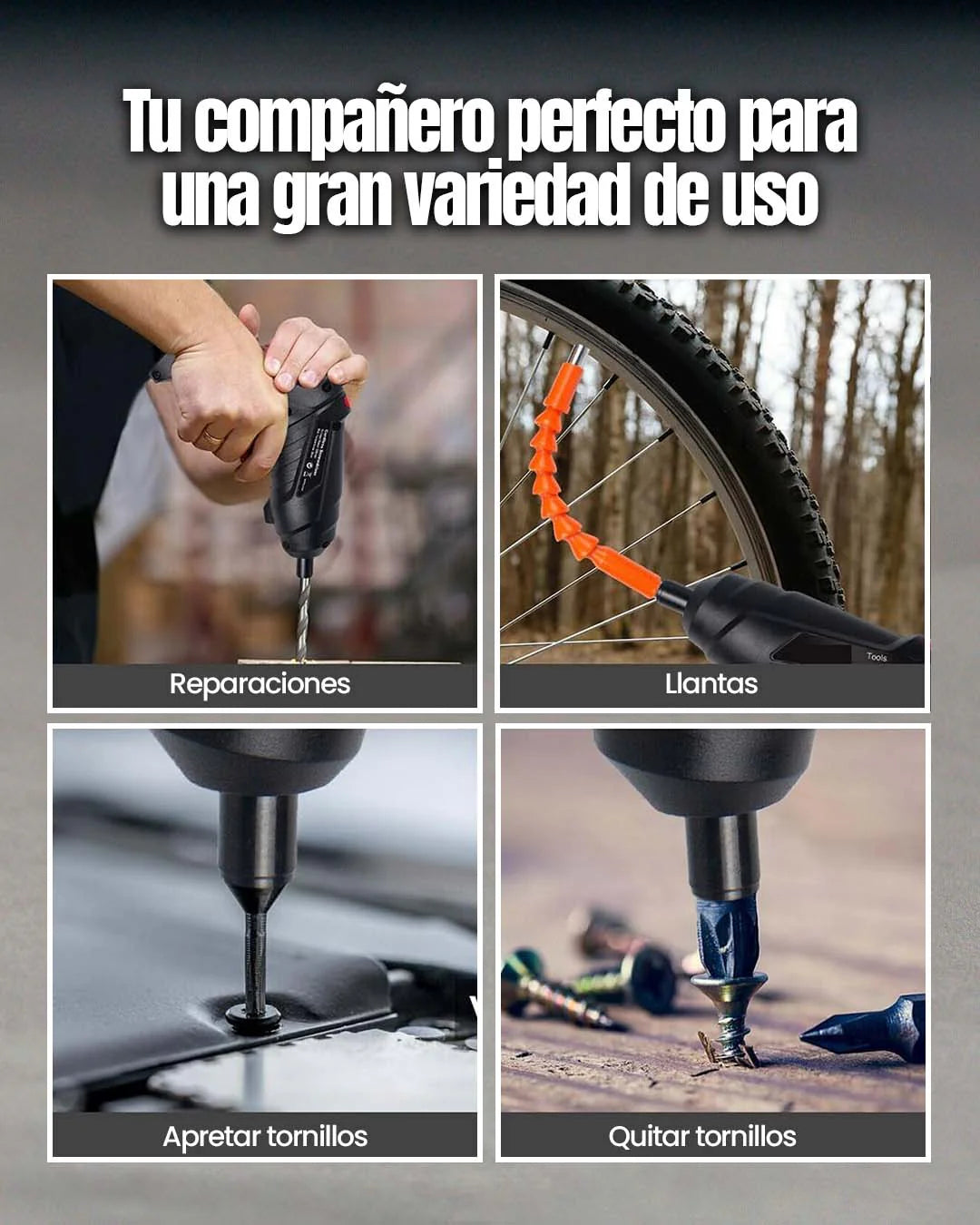Destornillador Inalámbrico Power Fix  Recargable 47 piezas