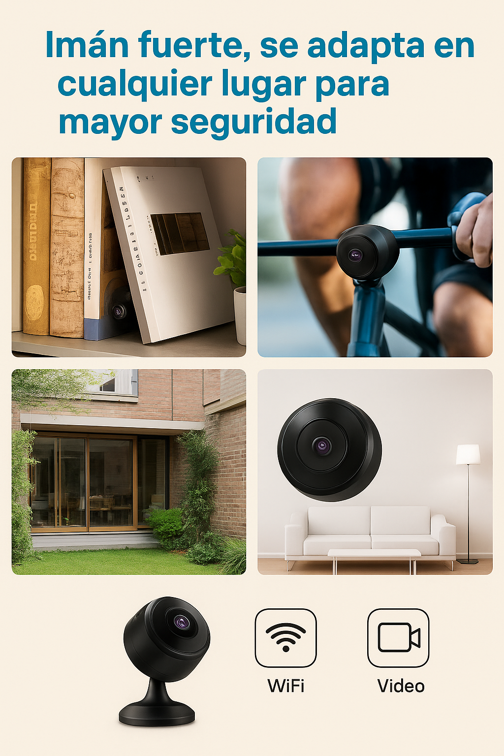 Dos mini Cámaras espía inalambricas A9